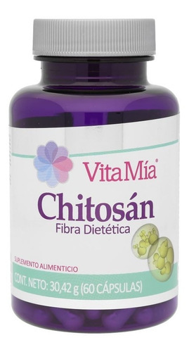 Chitosán Fibra Dietética Cápsulas Vitamia.