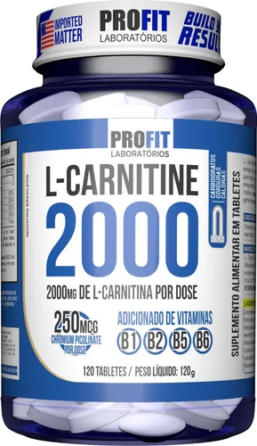 L-carnitina 2000 120 comprimidos - Profit Labs Sabor Sin Sabor
