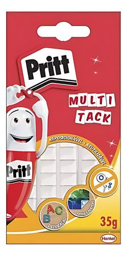 Massa Adesiva Para Fixação Reutilizável Multi Tack 35g Pritt