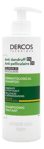 Shampoo Vichy Dercos Anticaspa 390ml Cabello Seco