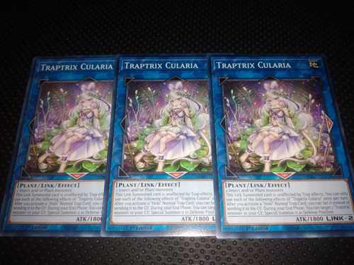 Set 3 Cartas Konami Yugioh Traptrix Cularia