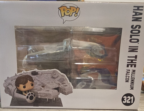 Funko Pop! Deluxe: Star Wars-halcon Milenario Han Solo #321 (Usado)