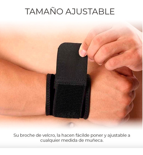Muñequera Elástica Gym Con Correa De Soporte Para Entrenos