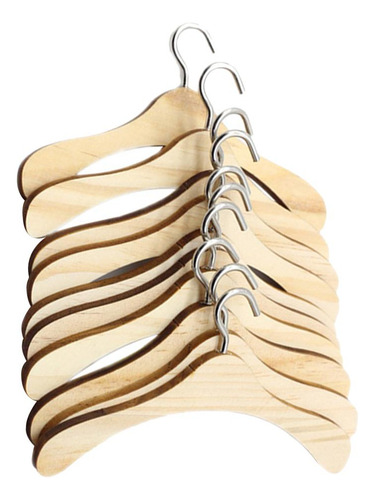 3 Gancho De Metal Para Perchas De Madera De 10 Piezas 10cm