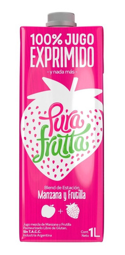 Pura Frutta Frutilla/manzana X1lt.