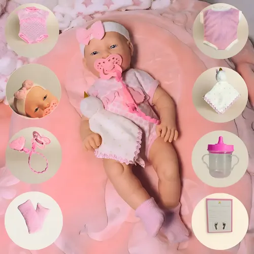 Boneca Bebê Reborn Luna Luxo Premium Com Acessórios Day Luna