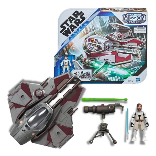 Boneco Obi Wan Kenobi E Jedi Starfighter - Star Wars Hasbro