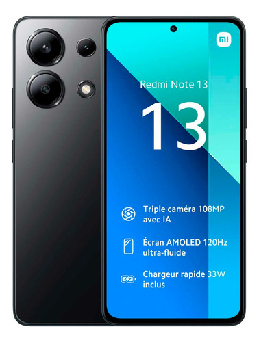 Xiaomi Redmi Note 13 4G Dual SIM 512 GB negro 8 GB RAM - Excelente (Recondicionado)