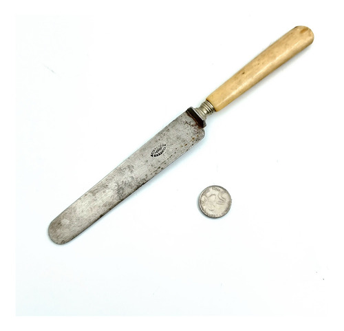 Cuchillo Mesa Antiguo Paleta Acero Frances - Cuchilleria (Usado)