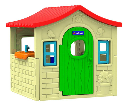 Casinha Infantil Playground Kids House Amarela Xalingo