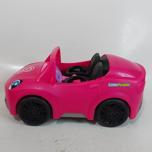 Vehículo Little People Barbie Convertible Sonidos Sin Figura (Usado)