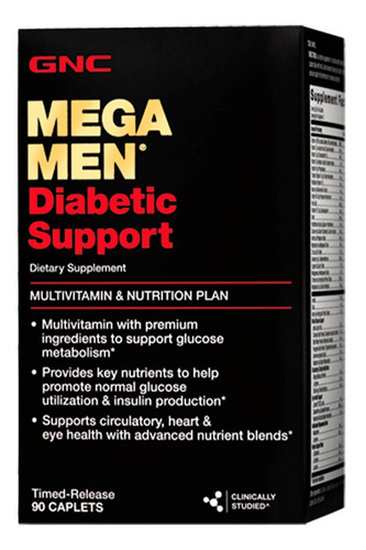  Mega Men® Diabetic Support 90 Tabletas