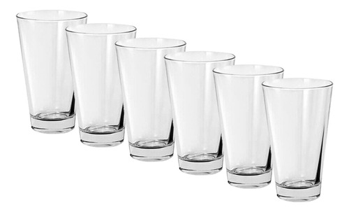 Vaso Vidrio Trago Largo Modelo Tango Durax X6