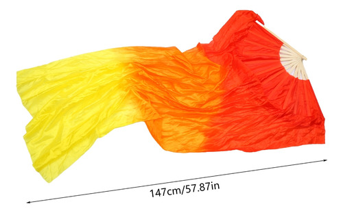(5 #mold) Ventilador De Dança Do Ventre De Seda Falso Véu Ve