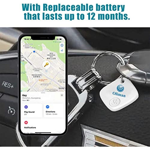 1pack White. Key Finder With Global Find My Network (...