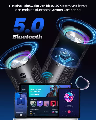 Mini altavoz, pequeños altavoces portátiles Bluetooth 5.0 perfectos para  interiores y exteriores (negro)