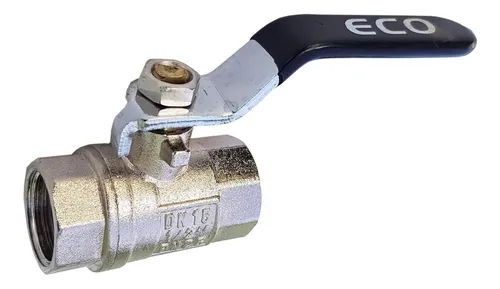 Llave De Paso Esférica Cromo Para Agua 1/2 Pulgada