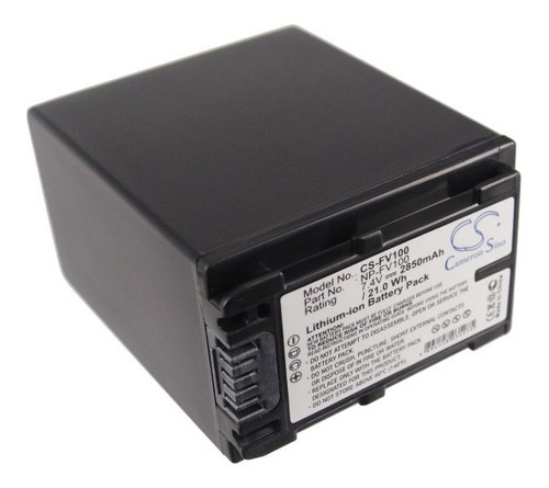Bateria Para Sony Np-fv100 Dcr-sr88 Dcr-sx44 Dcr-sx63 