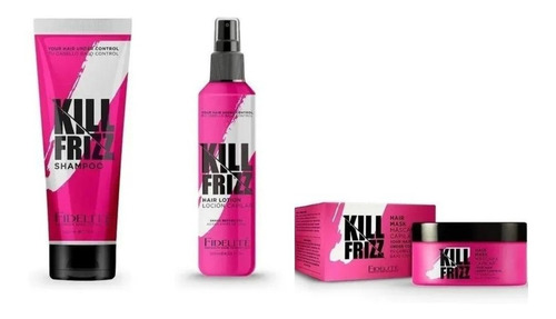 Kit Shampoo + Mascara + Loción Kill Frizz Fidelite