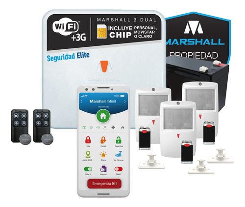 Kit Alarma Marshall 3 Dual