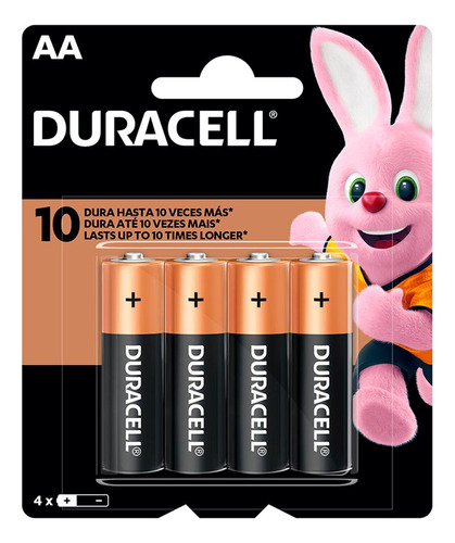 Pilha Duracell Alcalina Pequena Aa Cartela  4pecas  5011692