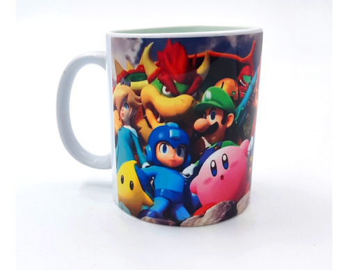 Mug Taza Pocillo Porcelana Mario Bros Bowser Juego