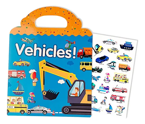 Libros Adhesivos Reutilizables, Calcomanias Para Vehiculos,