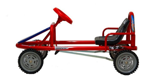 Vehículo a pedal kartings Katib 601 color rojo