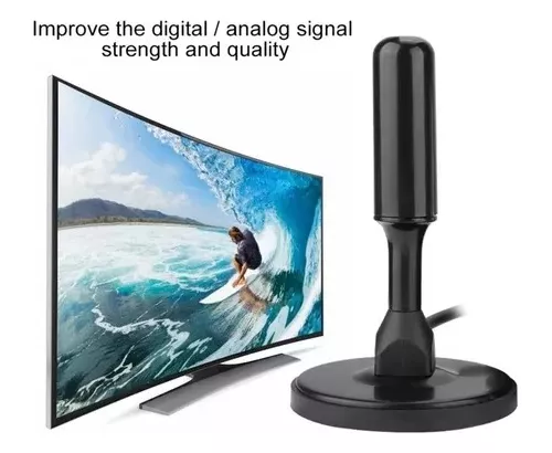 Antena Tv Digital Interior Full HD para Televisión LCD, Smart TV y