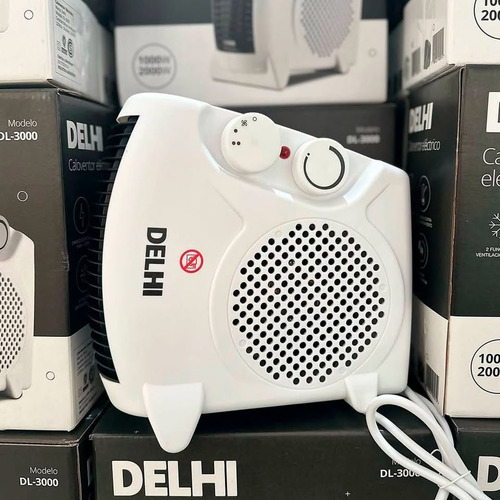 Calefactor Eléctrico Delhi Horizontal Y Vertical Frio Calor Blanco