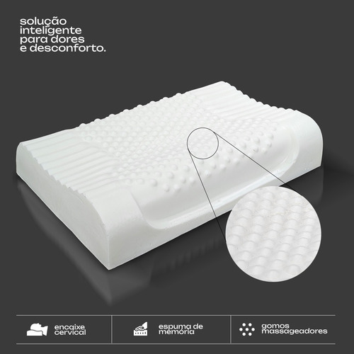 Travesseiro Cervical Ortopédico Antialérgico Vita Sleep