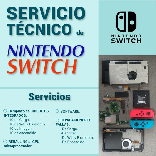 Imagen 1 de 1 de Servicio Técnico Reparación Consolas Nintendo Switch