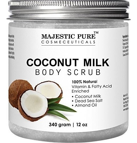 Majestic Pure Coconut Milk Exfoliante Corporal, Anticeluliti