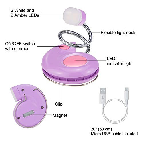 Luz De Libro, Luz De Lectura Led Hongut, Luces De Lectura Pa