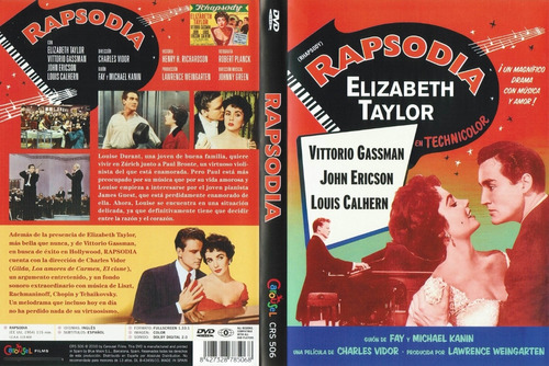 Rapsodia - Elizabeth Taylor - Vittorio Gassman - Dvd