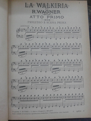 Imagen 4 de 5 de La Walkiria * Richard Wagner * Ricordi * Completa *