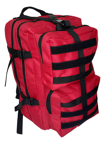 Mochila De Rescate Emergencias Táctica Chica 35lts Roja