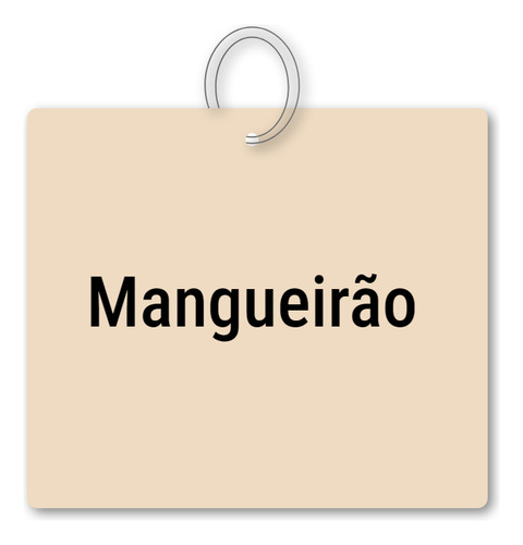 Chaveiro Mangueirão Mdf Recordação C/ Argola