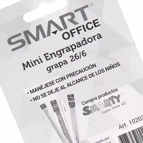 Engrapadora Mini Grapas Estandar Smart Office Incluye Grapas