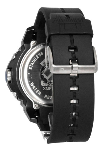 Reloj X-games para hombre Anadigi Xmppa274 Bxpx, color de fondo negro y rosa, color positivo