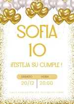 Comprar Tarjeta De Cumple Personalizada Globos 