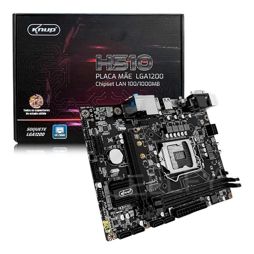 Placa Mãe Lga1200 Chipset Intel H510 Ddr4 10º E 11º Geração