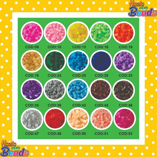 Imagen 2 de 3 de Refill 500 Pcs (33 Gr) 5 Mm/hama Beads