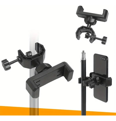 Soporte Celular En Varilla O Tripode - Rotación 360