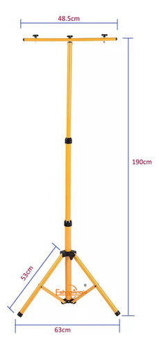 Atril Tripode Base Foco Led 220v Emergencia