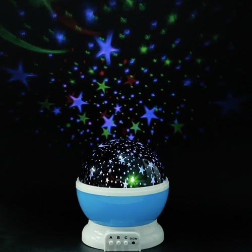 Lámpara De Noche Con Proyector De Estrellas Y Lunas Usb
