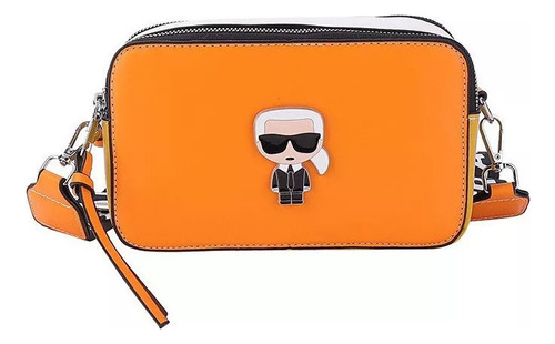 Eaeovni Bolso Bandolera De Cuero Karl Lagerfeld Nuevo