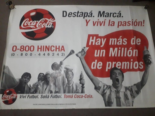 Gran Cartel Coca Cola Hincha (1.40 X 1 M)