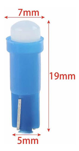 Set 10x Mini Foco T5 12v Led Cob 2721 37 70 73 74 85 Azul