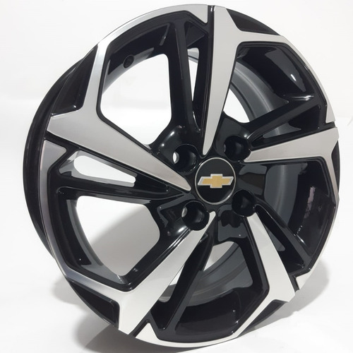 Jogo De Rodas Aro 15 4x100 Montana Onix Vectra Brw1850 Cor Preto Diamantado